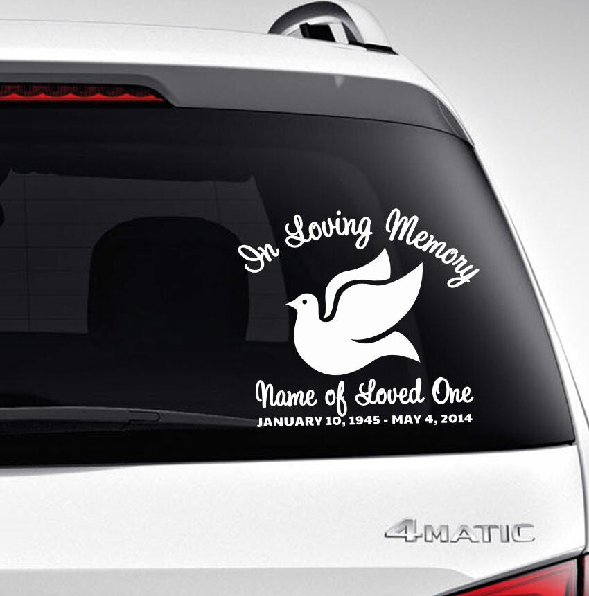 In Loving Memory Sticker Decal Custom Memorial Decal Personalized Memorial  Decal Custom in Loving Memory Decals in Loving Memory -  India