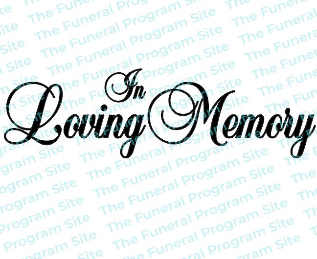 funeral program background