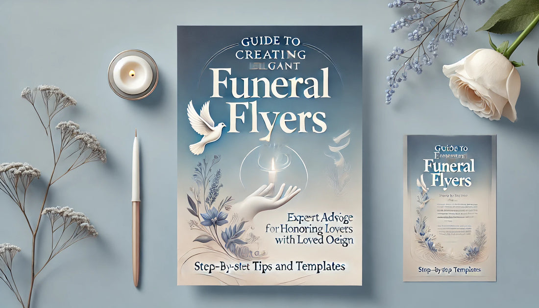 How To Make Elegant Funeral Flyers by Using Templates