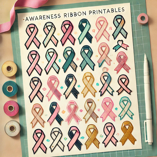 Awareness Ribbon Printables: A Powerful Tool for Advocacy, Fundraising, and Education