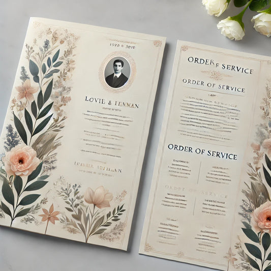 Funeral Program Graphic Design: Creating a Memorable Tribute