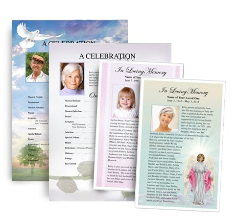 microsoft publisher funeral program templates