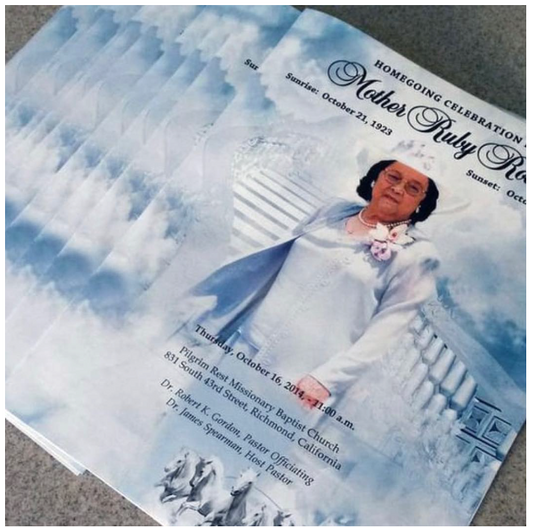 Sample Funeral Program Guides Families in Memorializing Loved Ones