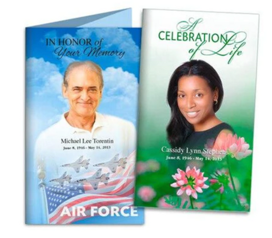 Custom Funeral Programs