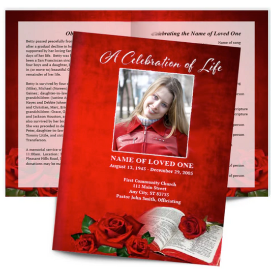 Funeral Booklets Are A Tribute in Print