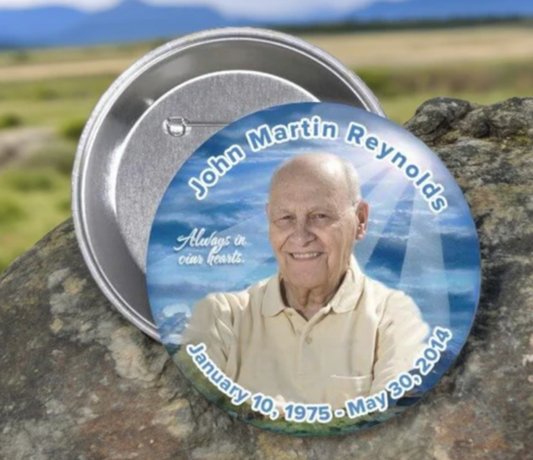 Personalized Memorial Buttons: A Touching Tribute for Family and Friends