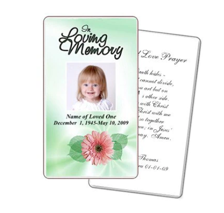 What Is A DIY Funeral Prayer Card?