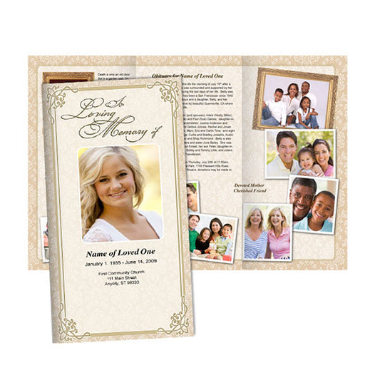 Funeral Program Site Elegant Memorial Funeral Program Templates