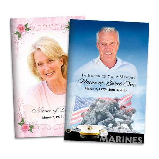 custom funeral programs