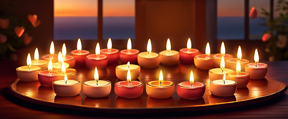 Heart Tea Light Memorial Candles