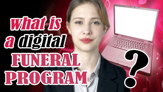 what is a digital funeral program