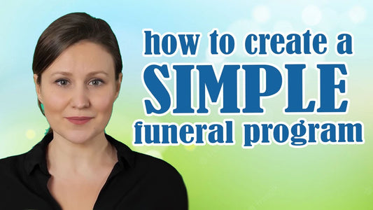 simple funeral programs