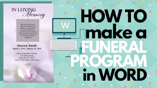 How To Insert Photos Into Funeral Program Template Using Word