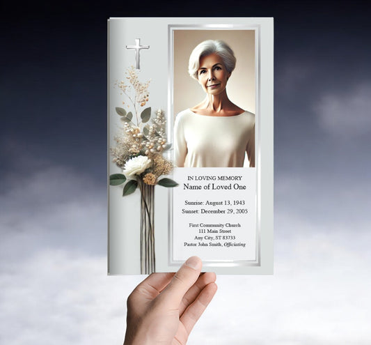 Funeral Program Template with Pictures