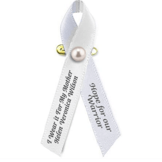 Wearing Lung Cancer Ribbons - The Funeral Program Site