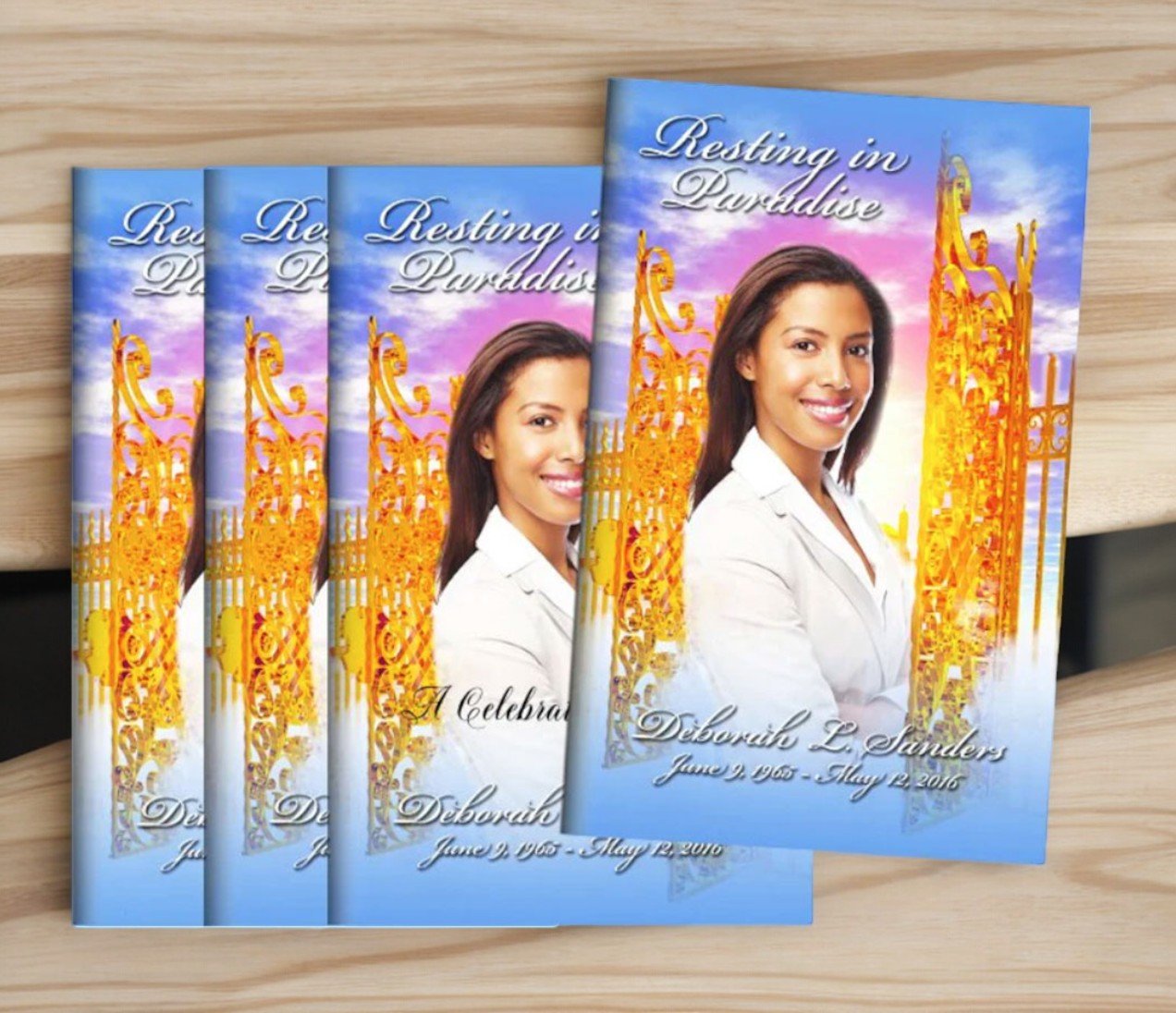 Bifold Funeral Programs Design & Printing Service - The Funeral Program Site