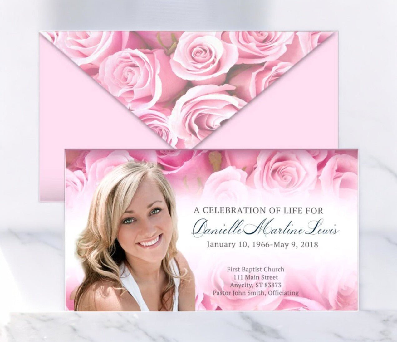 Envelope Fold Funeral Program Design and Printing - The Funeral Program Site