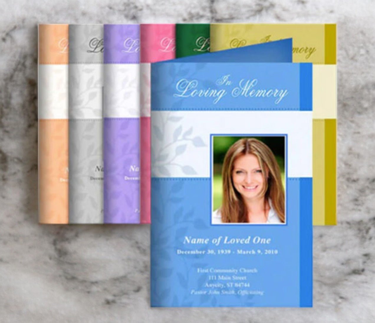 Funeral Program Design & Printing Services - Done For You Full Service - The Funeral Program Site