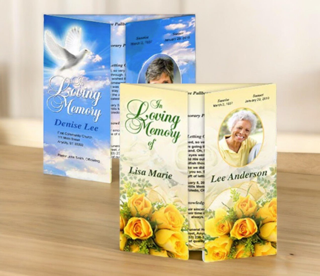 Gatefold Funeral Programs - The Funeral Program Site