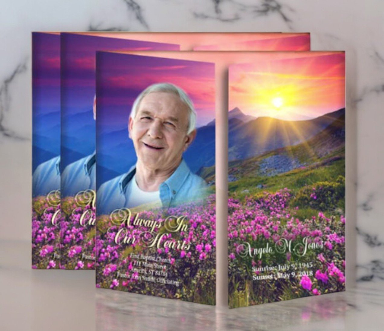 Gatefold Funeral Programs Design and Print Full Service - The Funeral Program Site