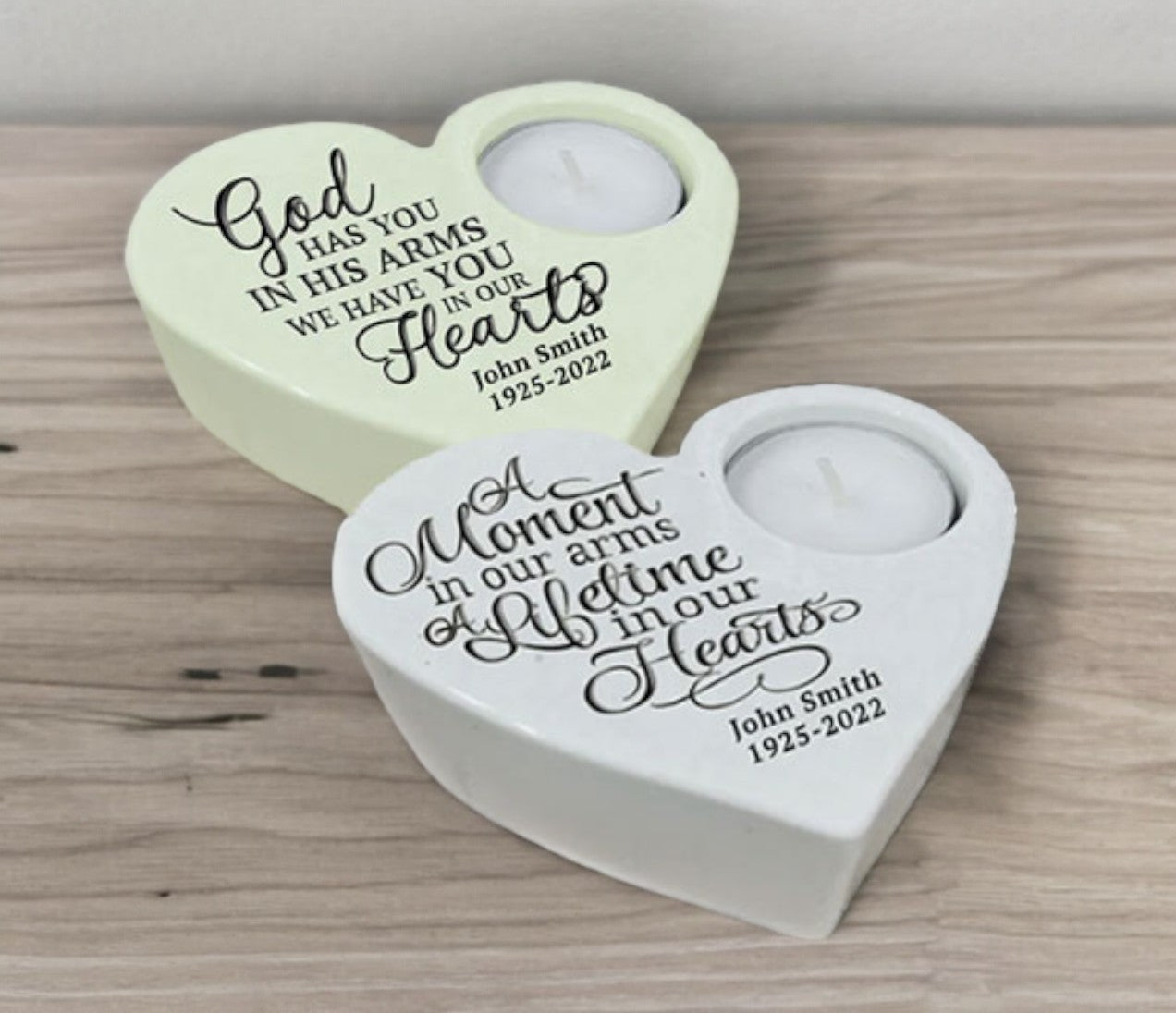 Memorial Candles Tea Light Holder - The Funeral Program Site