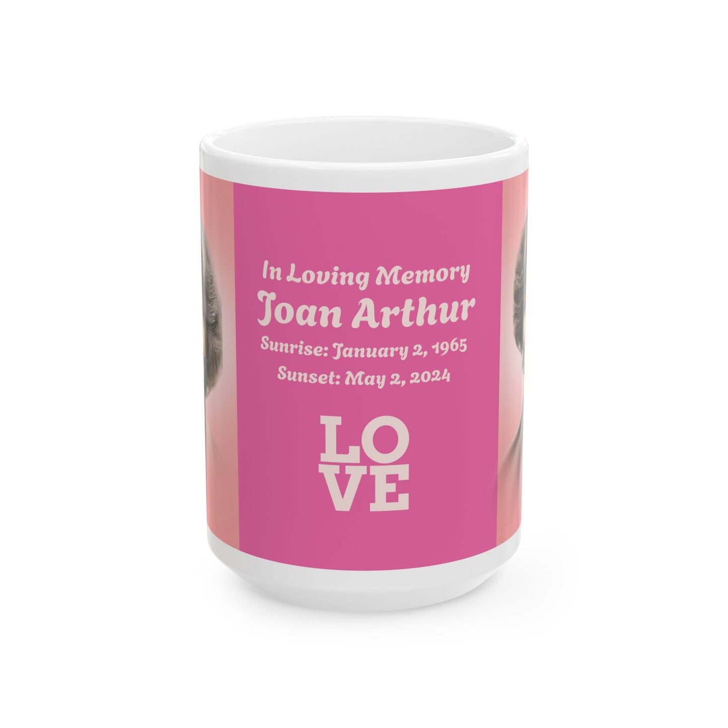 2 Photo In Loving Memory Ceramic Mug