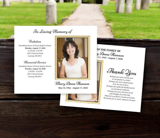 24K Social Media Funeral Announcement Template - Google Docs - The Funeral Program Site