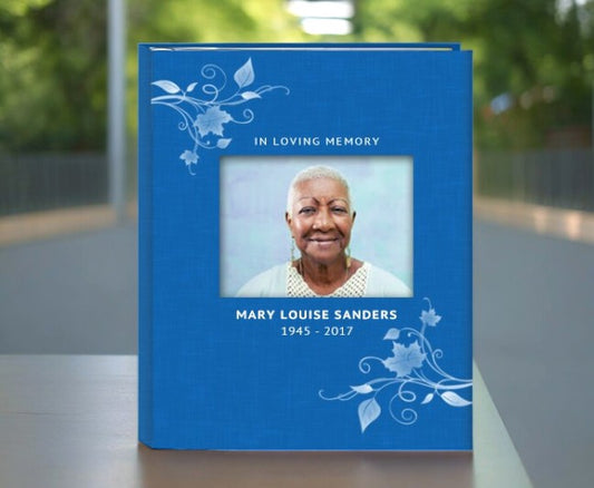 Ambassador Linen Memorial Funeral Guest Book