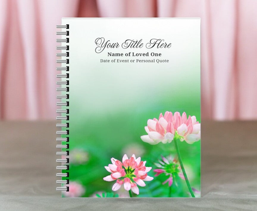 Ambrosia Spiral Wire Bind Funeral Guest Book