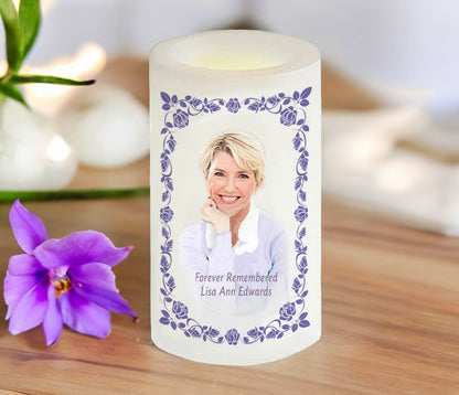 AnnaBelle Personalized Flameless LED Memorial Candle