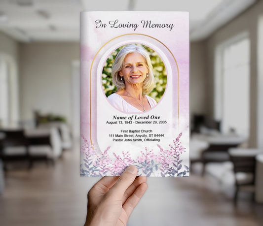 Archway Funeral Program Template