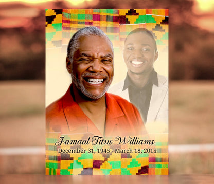 Ashanti Funeral Poster Memorial Portrait