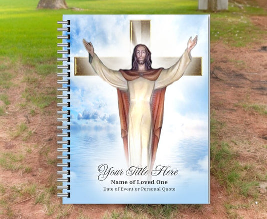 Assurance Spiral Wire Bind Memorial Funeral Guest Book