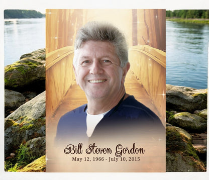 Crossing Funeral Poster Memorial Portrait