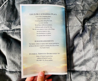 Gate of Heaven Funeral Program Template - The Funeral Program Site