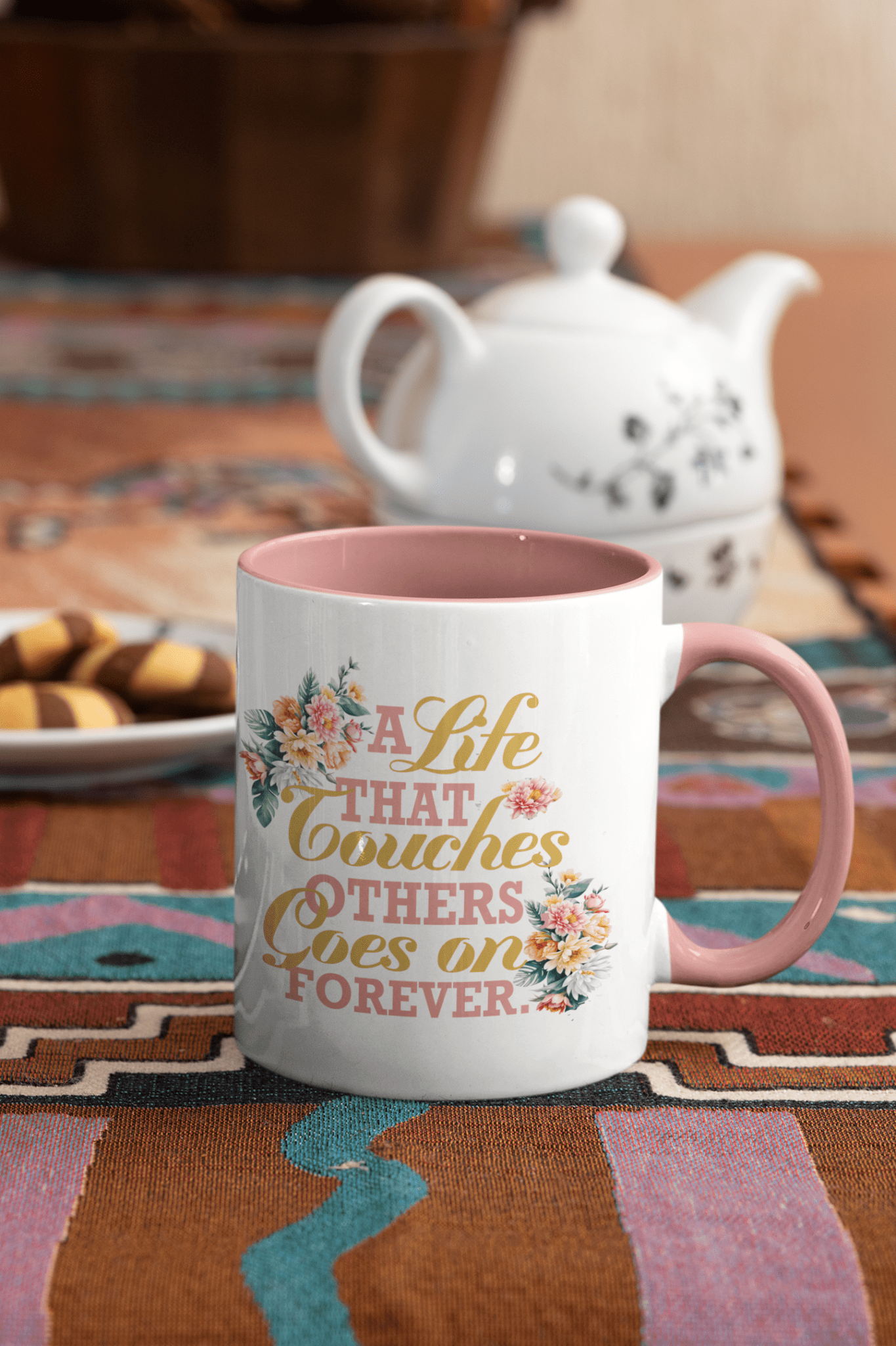 A Life That Touches Others In Memory Coffee Mug - The Funeral Program Site