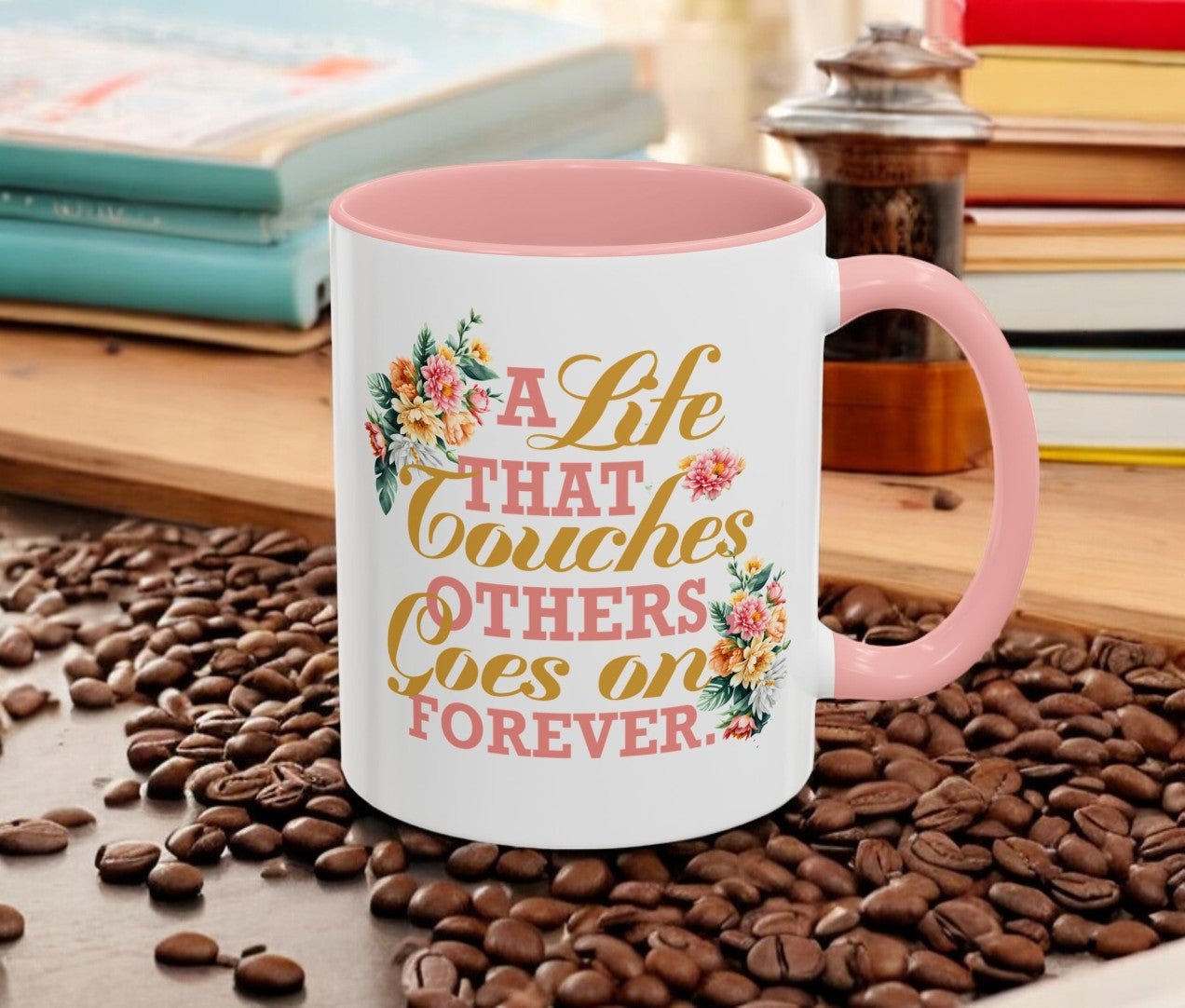 A Life That Touches Others In Memory Coffee Mug - The Funeral Program Site