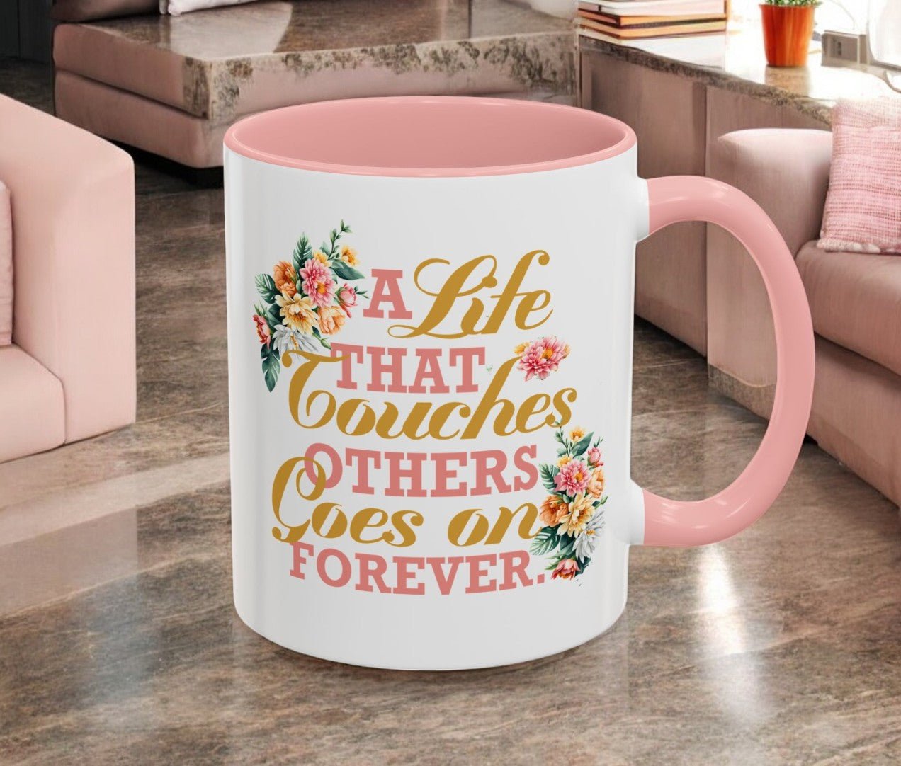 A Life That Touches Others In Memory Coffee Mug - The Funeral Program Site