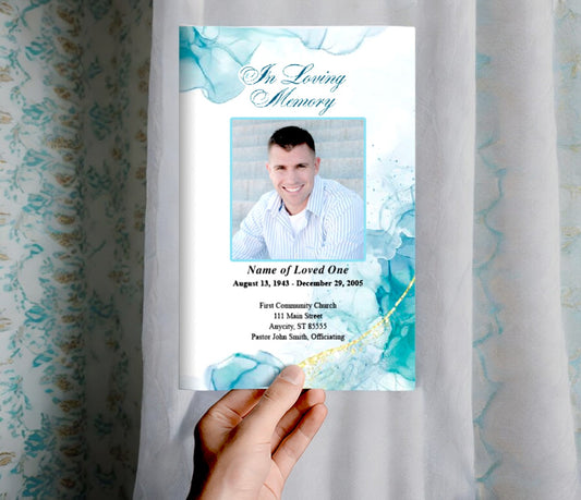 Alumni Funeral Program Template