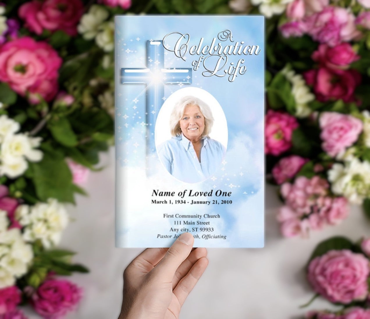 Adoration Funeral Program Template