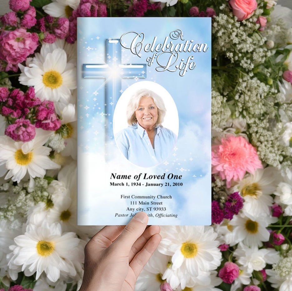 Adoration Funeral Program Template - The Funeral Program Site