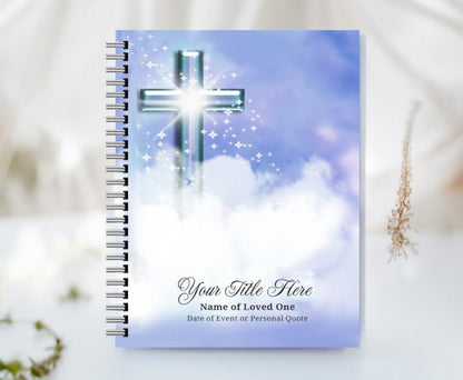 Adoration Spiral Wire Bind Memorial Funeral Guest Book - The Funeral Program Site