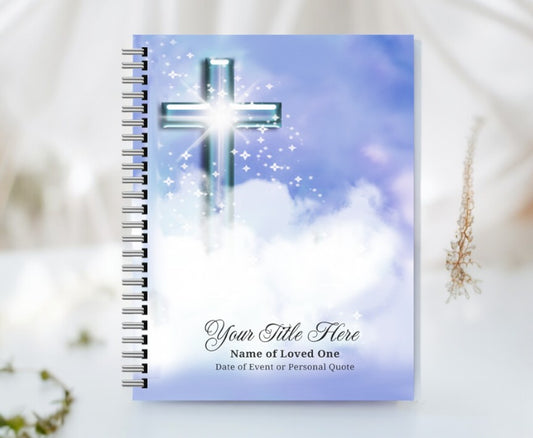 Adoration Spiral Wire Bind Memorial Funeral Guest Book