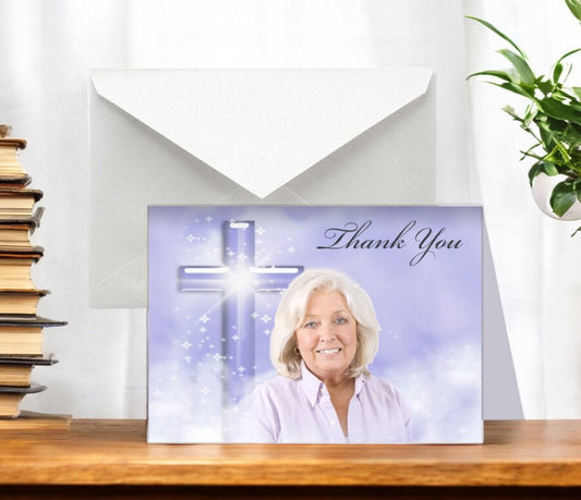 Adoration Funeral Thank You Card Design & Print (Pack of 50)