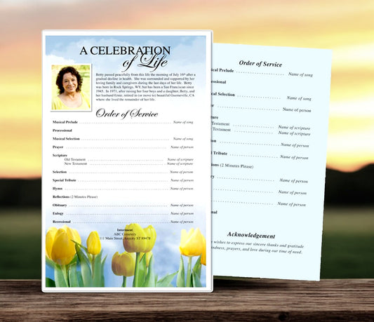 Inspire Funeral Flyer Template