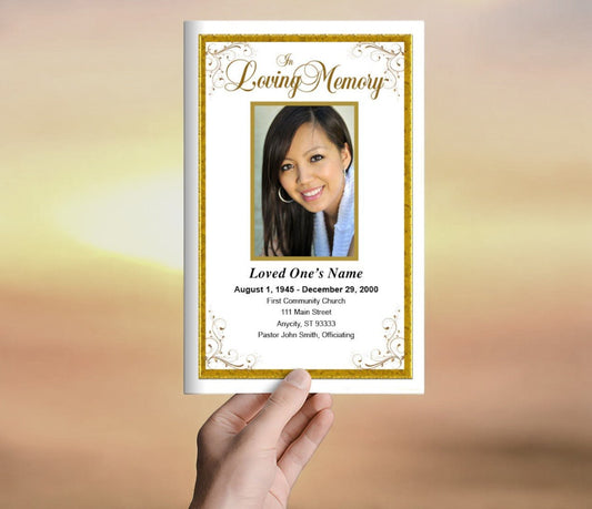 Affinity Funeral Program Template - The Funeral Program Site