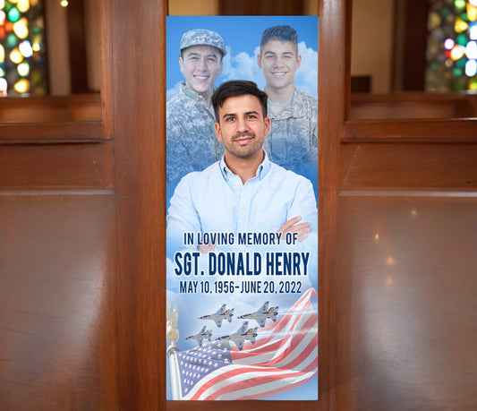 Funeral Banner 24 x 60 - Air Force