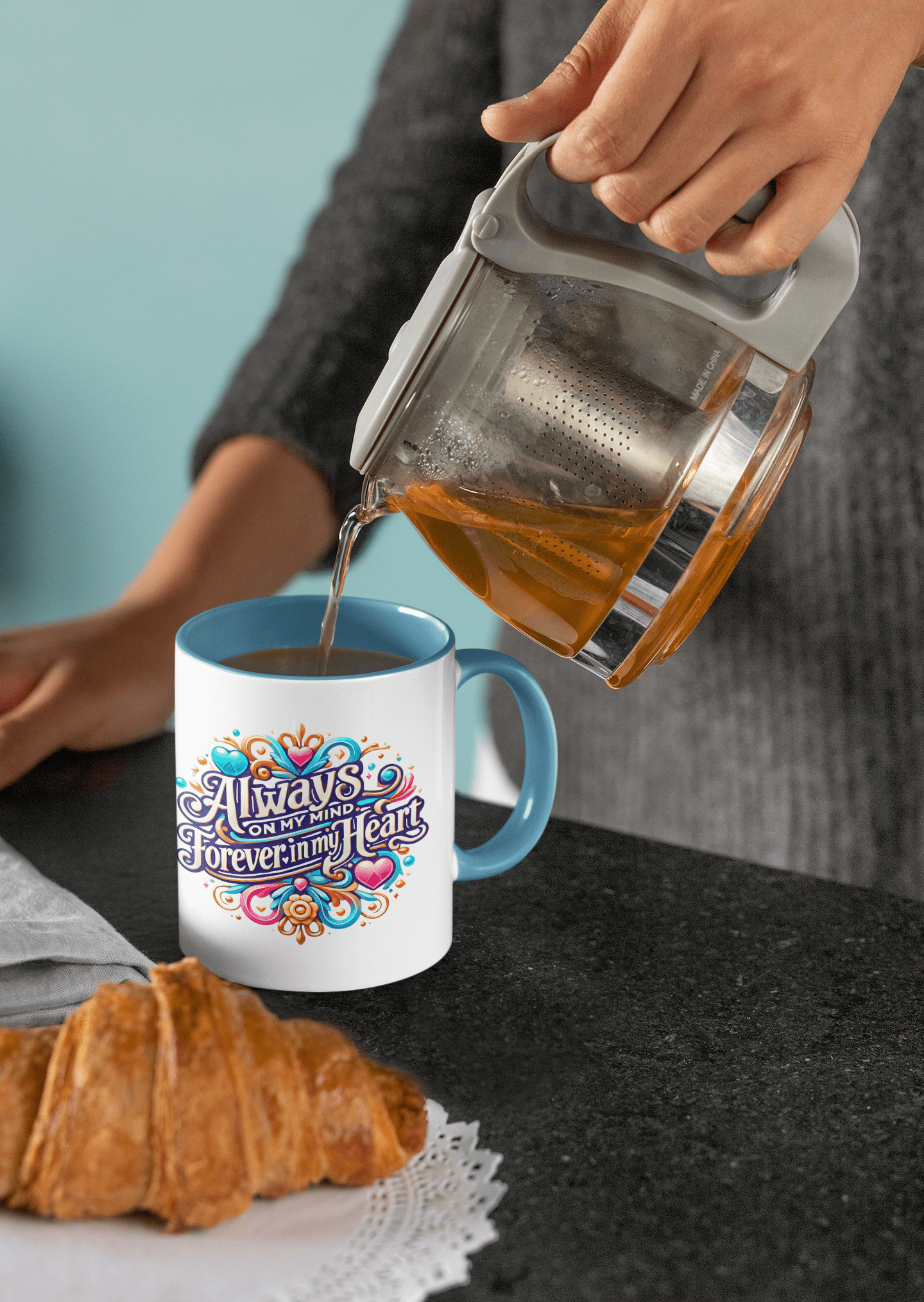 Always On My Mind In Memory Coffee Mug - The Funeral Program Site