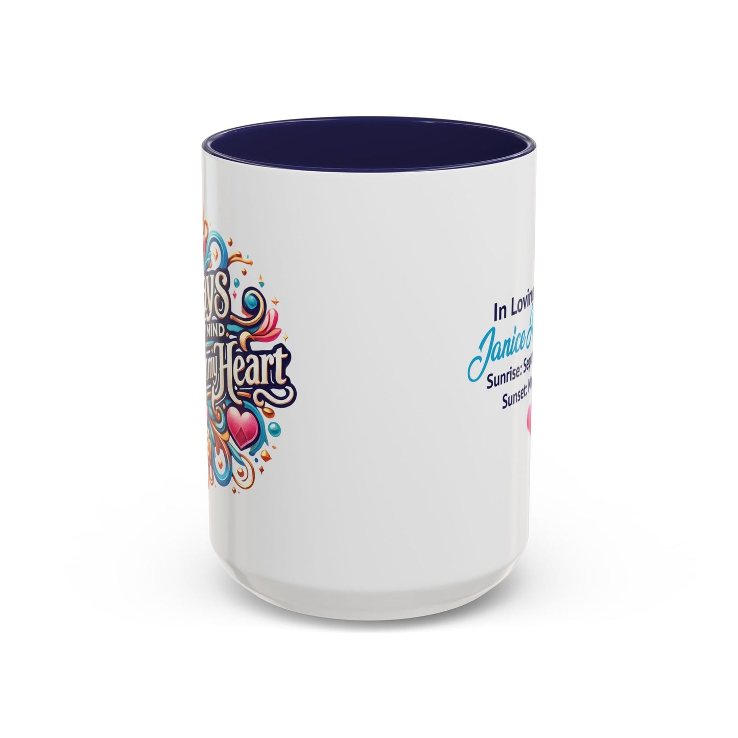 Always On My Mind In Memory Coffee Mug - The Funeral Program Site