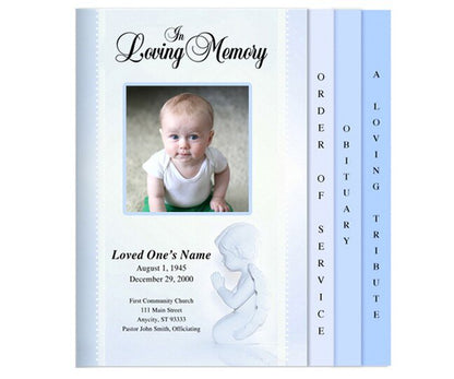 Angela 8 - Sided Graduated Program Template - The Funeral Program Site